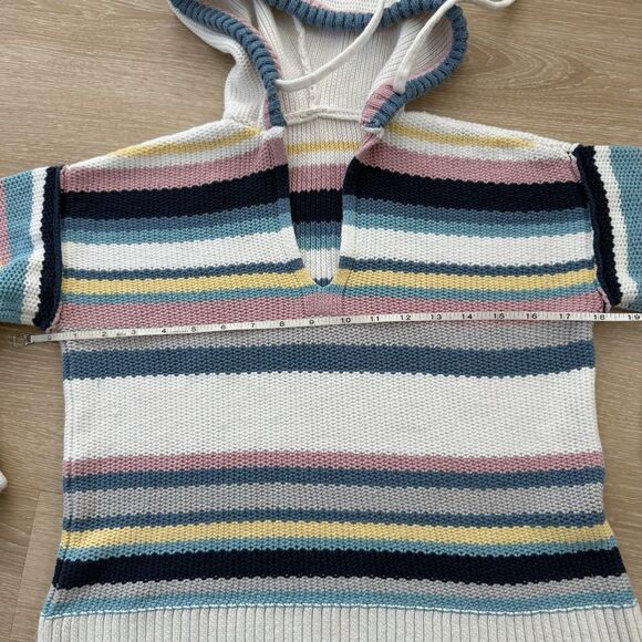 FRAME Striped Drop Shoulder Hooded Sweater MSRP $325 Sz XS—As Seen On TV - Picture 8 of 16